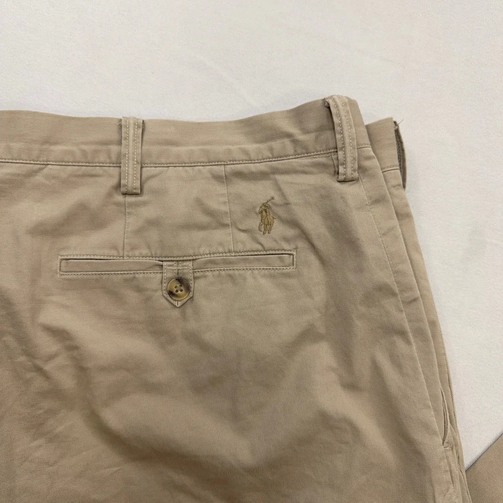 Polo Ralph Lauren Chino Pants Stretch Classic Fit Khaki Tan Mens 46x30